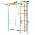 7 In 1 Kids Indoor Gym Playground Swedish Wall Ladder for Solid Wall-Yellow