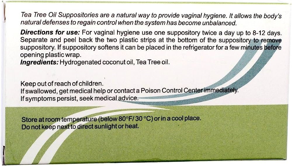 PhytoLab Tea Tree Oils Suppositories for Vaginal Hygiene 10 suppositories