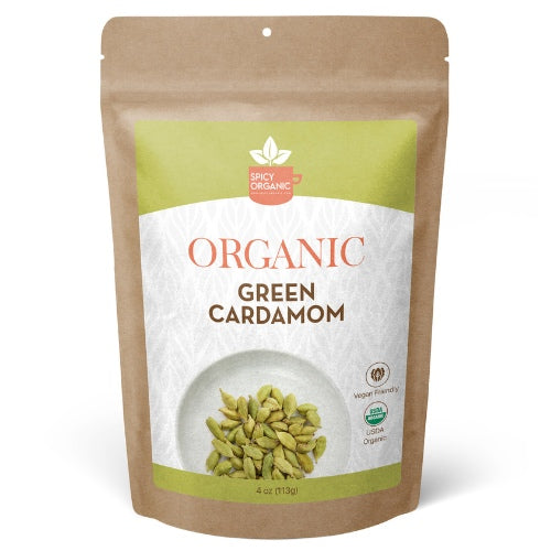 Organic Jumbo Green Cardamom Pods - Premium Quality Whole Spices for Cooking and Baking