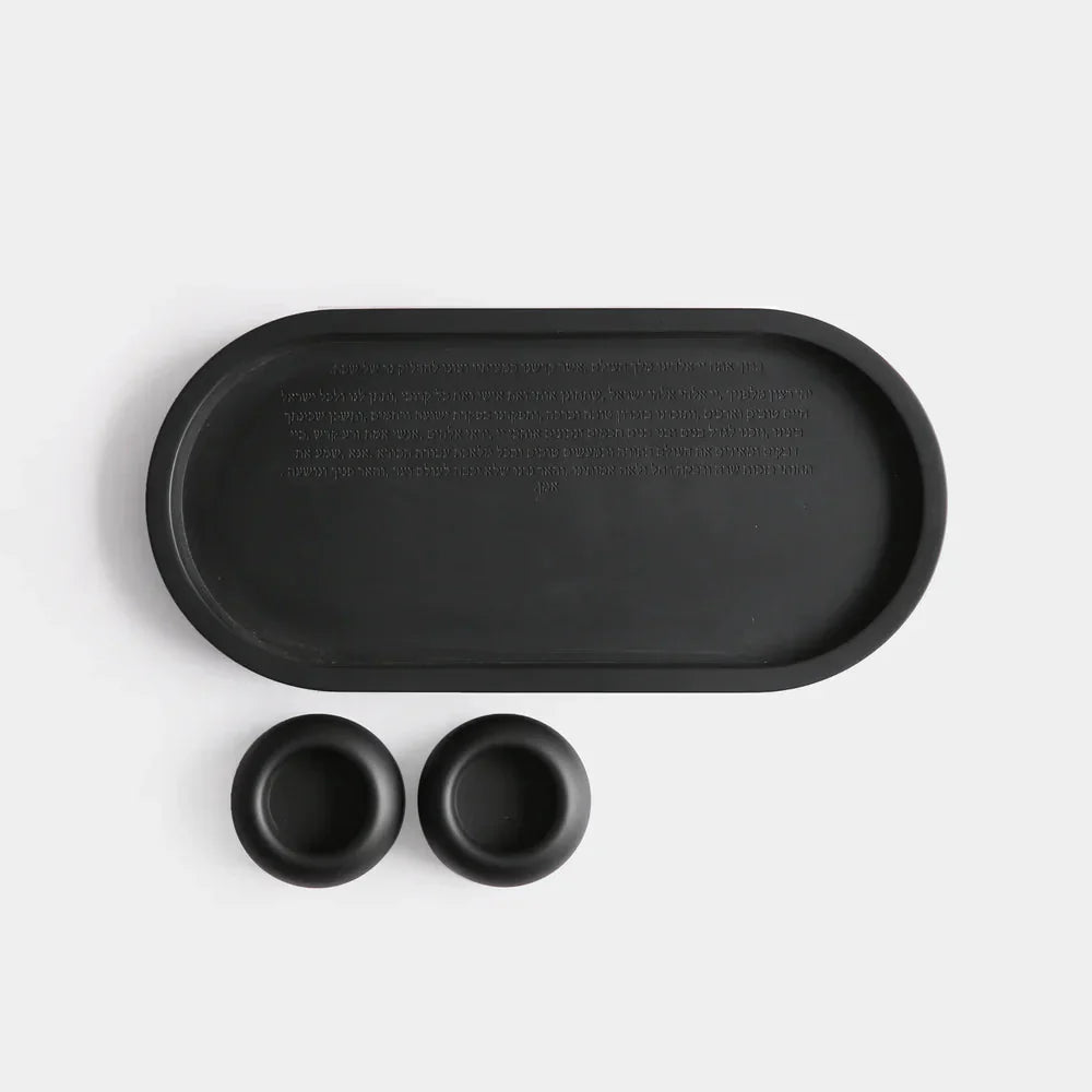 Premium Handmade Shabbat Candle Set – Grace & Clean Series