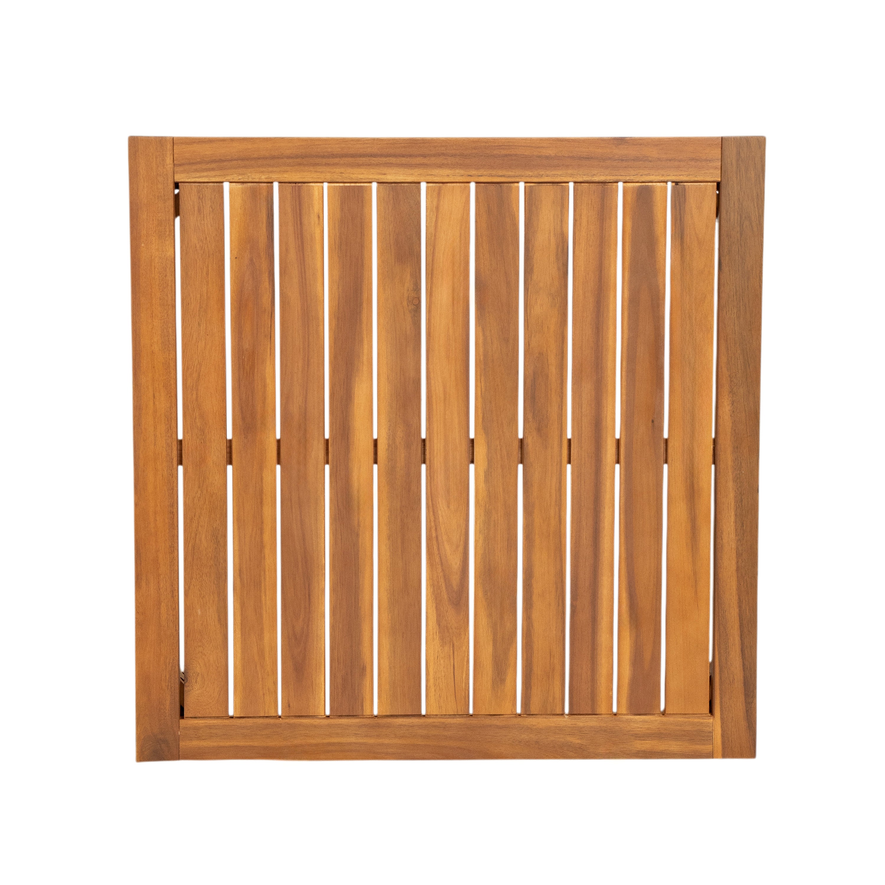 Outdoor Patio Set L-Shape Acacia Wood Teak Beige Cushions 6 Piece