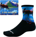 Swiftwick Vision Impression National Park Crew Socks - 6" Glacier Small