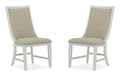Heron Cove - Upholstered Host Side Chair (Set of 2) - Dark Brown