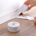 White Waterproof Caulk Tape 3.2M Self-Adhesive Sealing Tape for Bathroom Kitchen Sink Toilet Tub Edges Easy Application & Durability