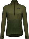 Gorewear Trail KPR Hybrid 1/2-Zip Jersey - Utility Green Women's Small