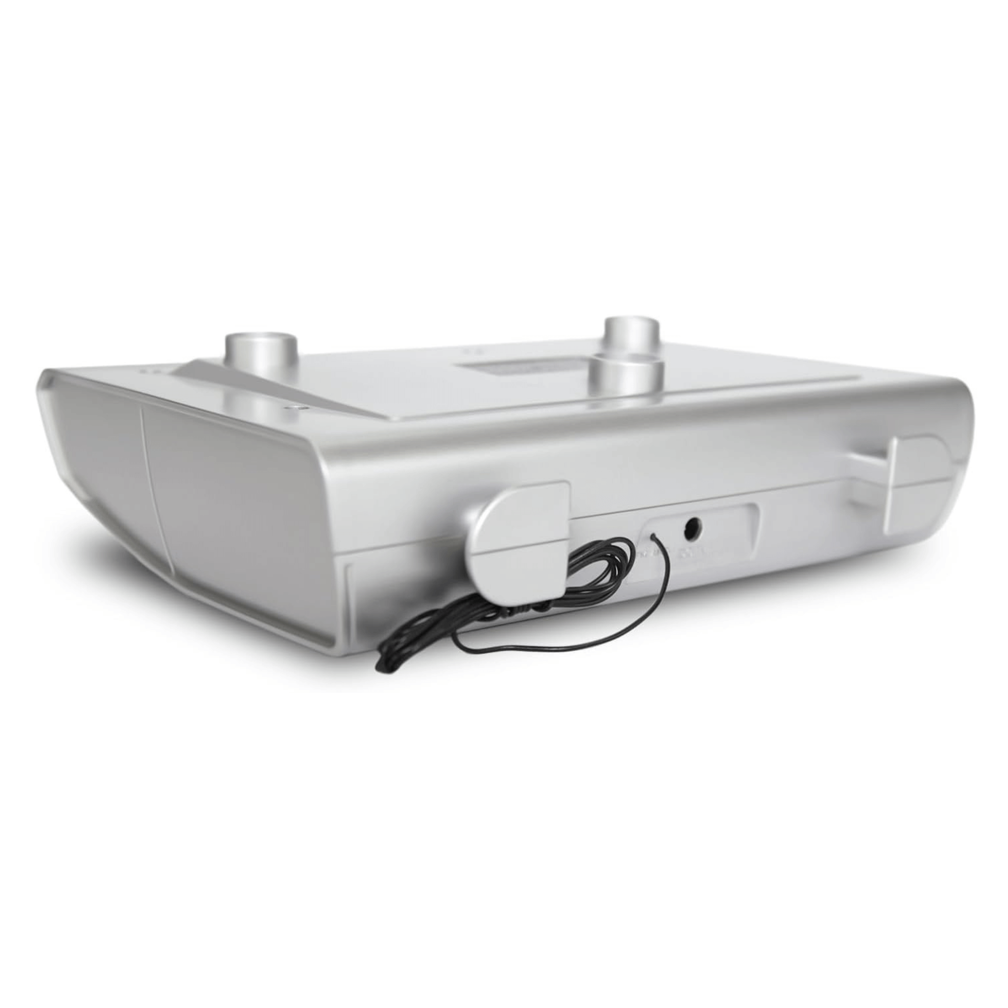 Emerson Under Cabinet FM Radio w Bluetooth, Station Memory and Clock with Timer