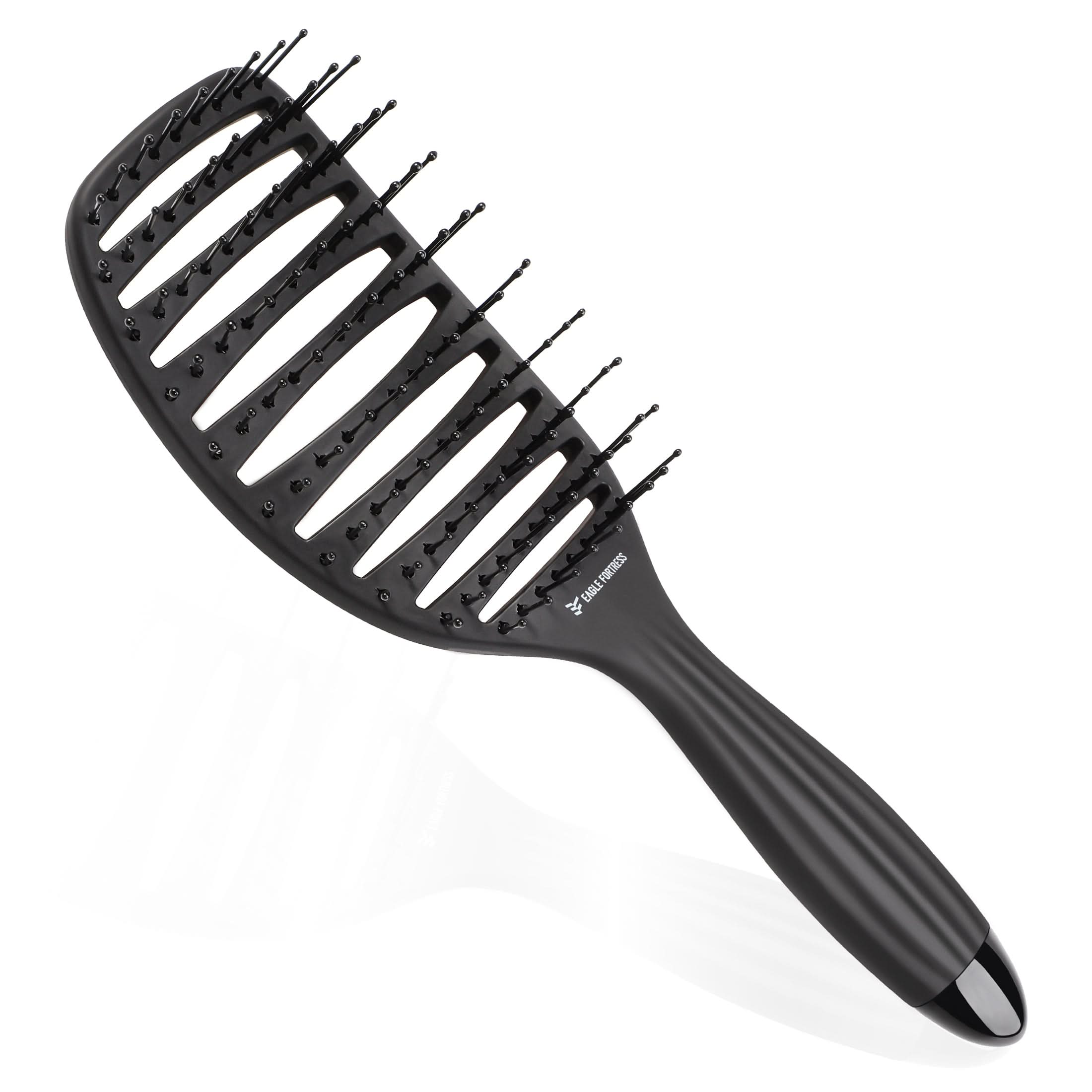 Eagle Fortress Professional Curved Vented Hair Brush Anti-Static