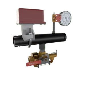 2" Floor EasyPac Grooved 1/2 Test And Drain Valve
