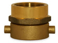 2-1/2" NST Single Snoot FDC Brass Construction System