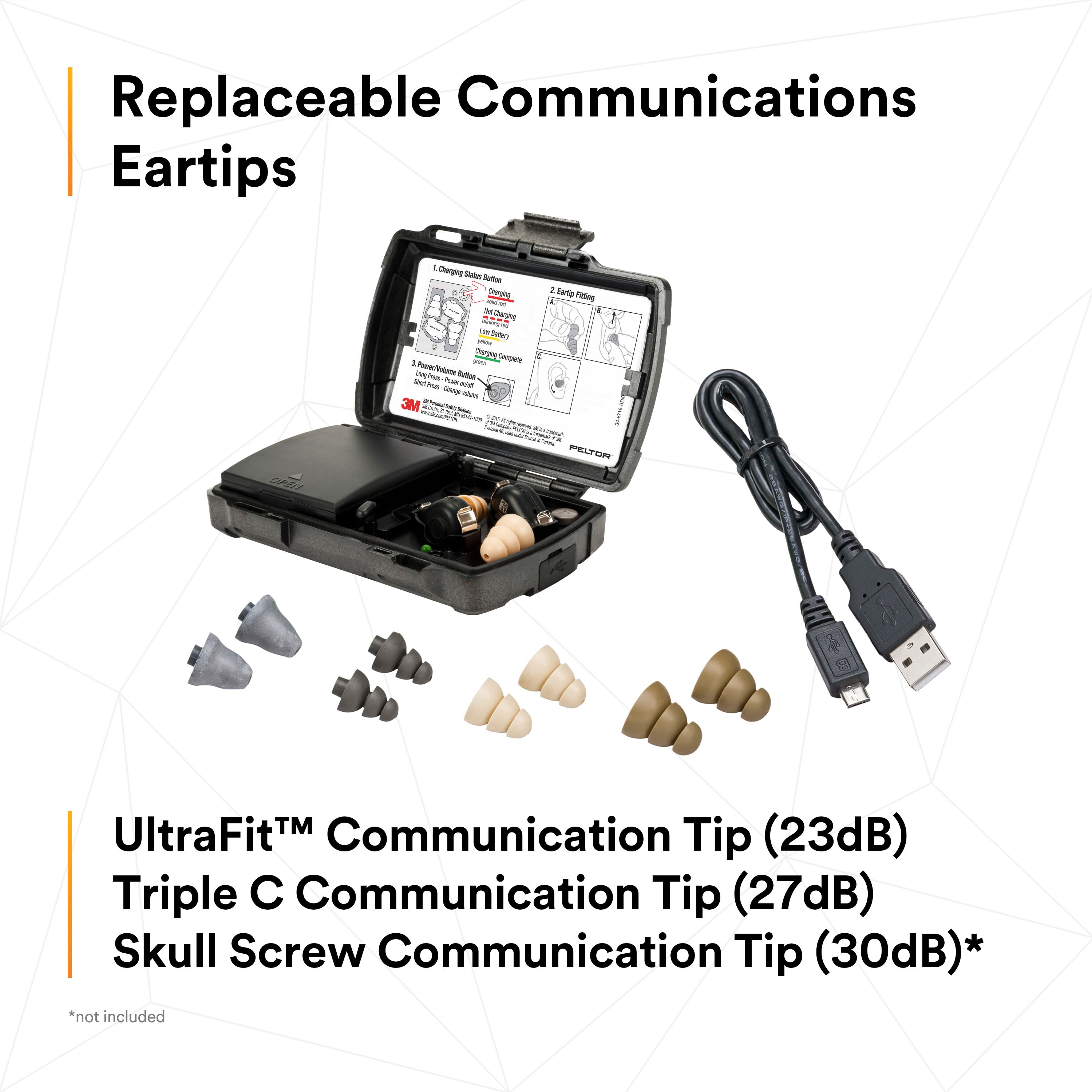 Peltor TEP-100 | Peltor Hearing Protection Tactical Earbuds