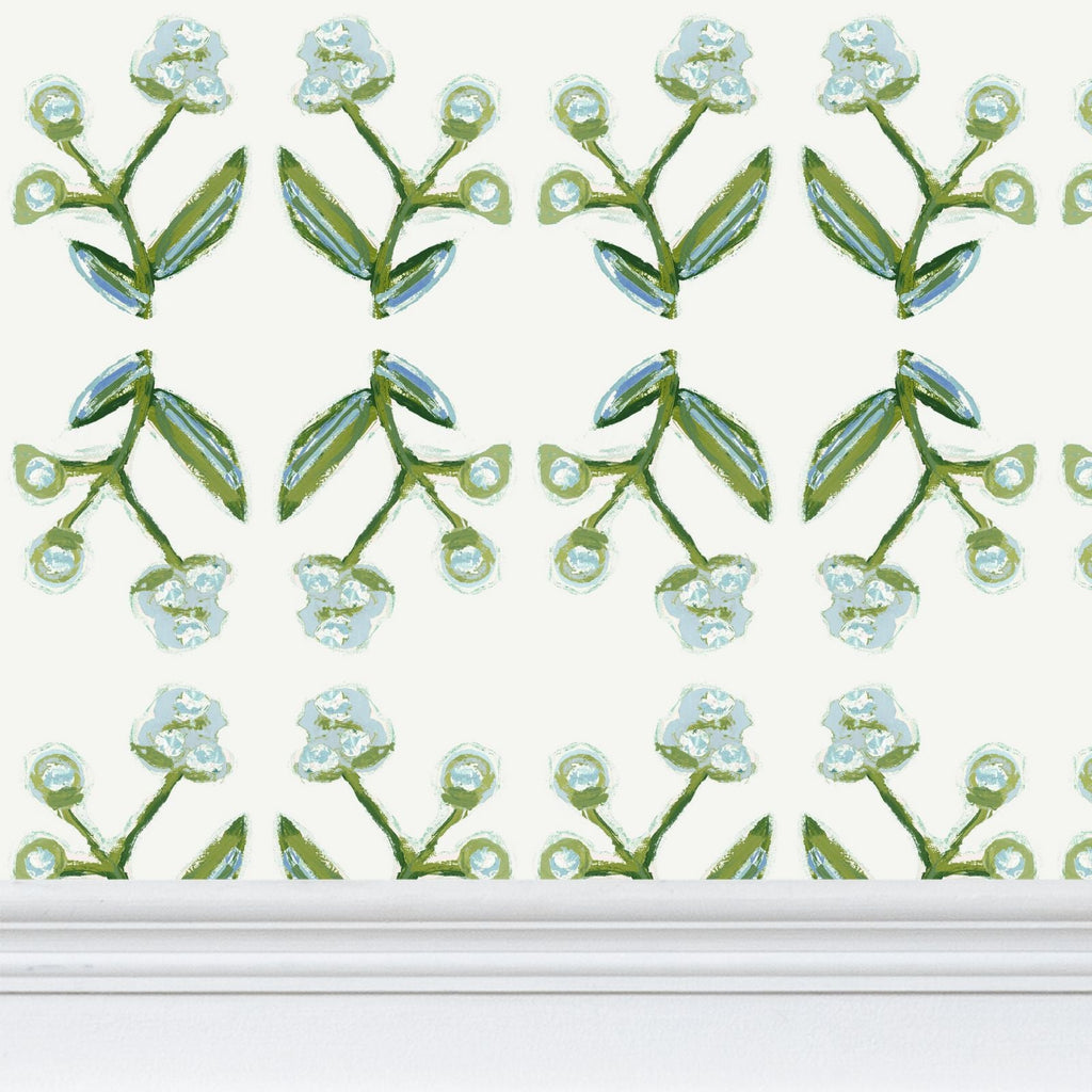 Antonia Wallpaper (Blue & Green)