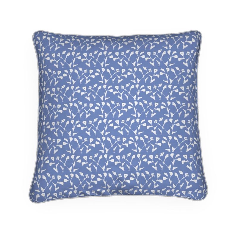 Genevieve Throw Pillow (Blue)