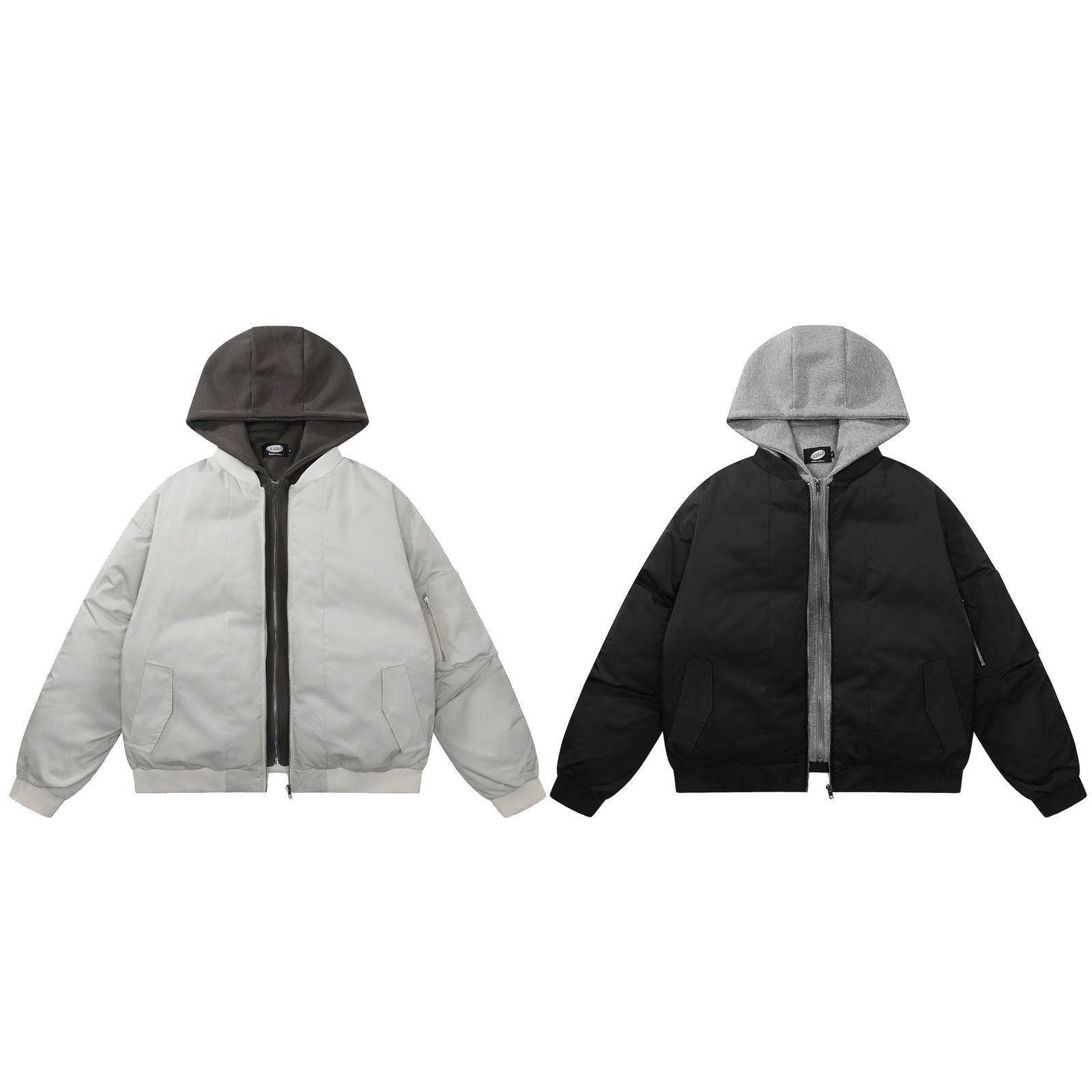 Winter Hooded Puffer Jacket – Loose & Minimalist American Style