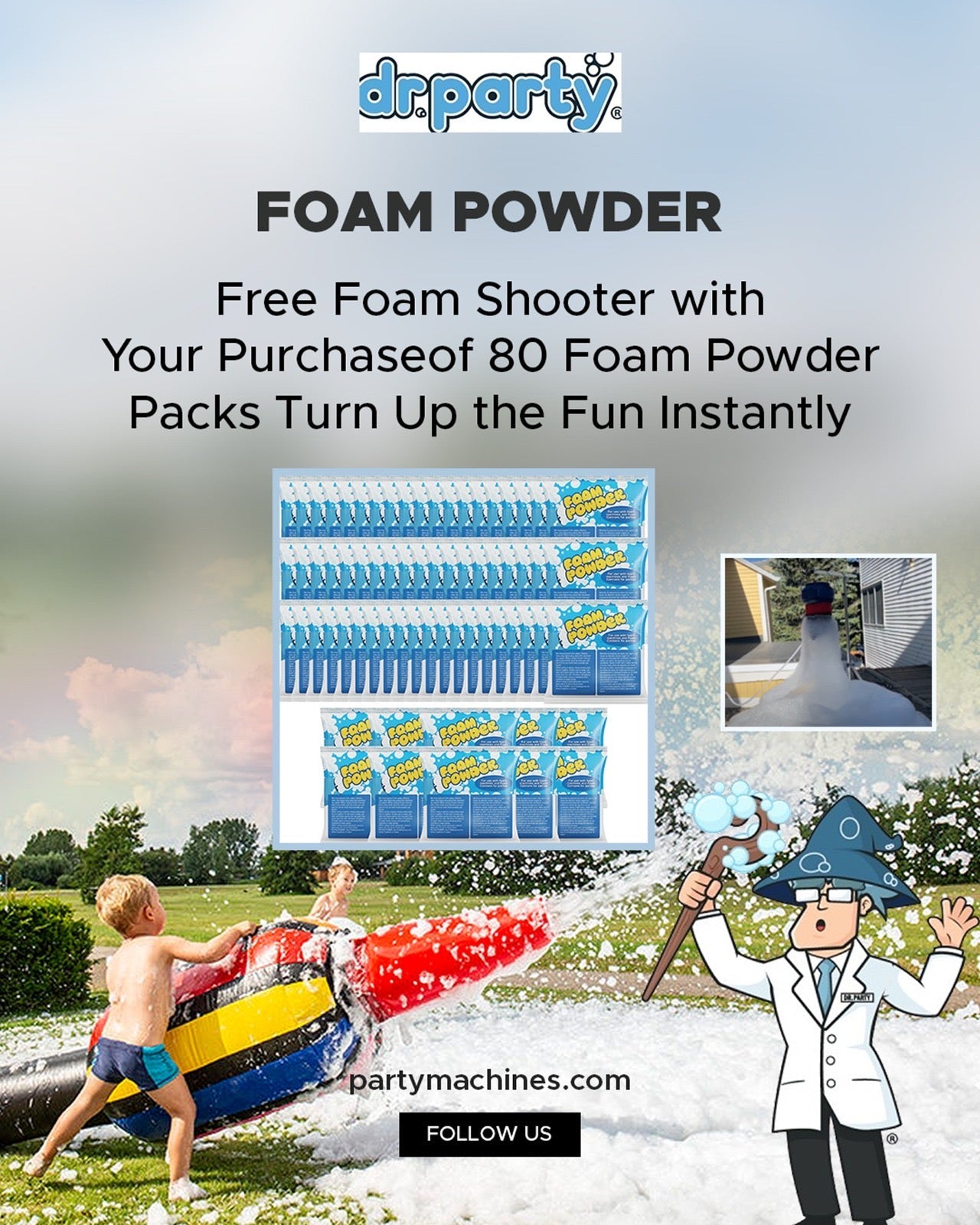 FOAM POWDER PACKS - Buy more - Works with FOAMO