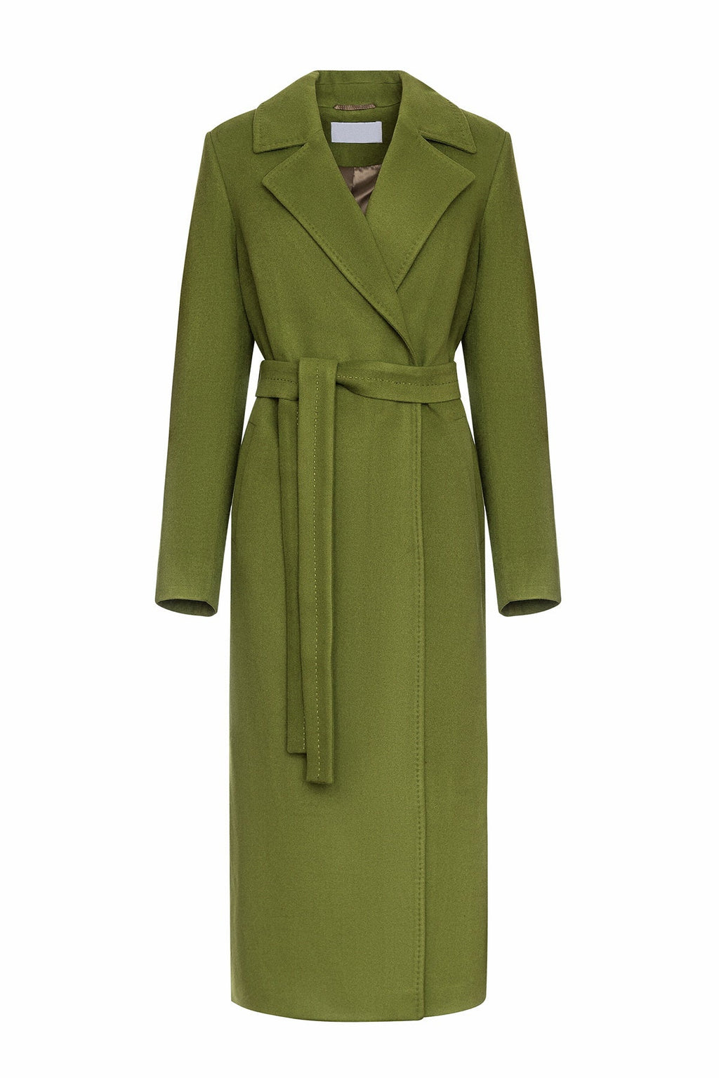 Astoria Classic Wraparound Wool Blend Overcoat in Pistachio