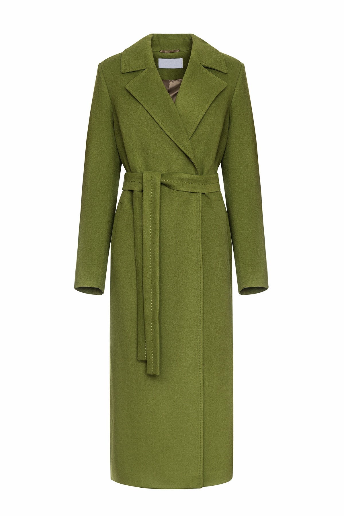 Astoria Classic Wraparound Wool Blend Overcoat in Pistachio