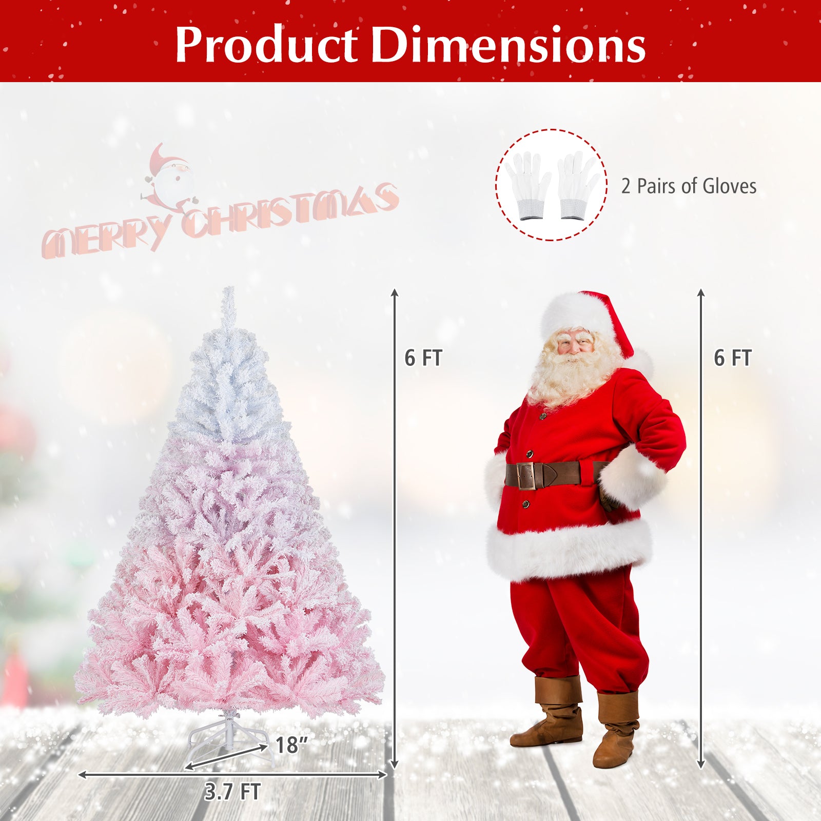 2025 New Artificial Christmas Tree with Folding Metal Stand and 456 Branch Tips