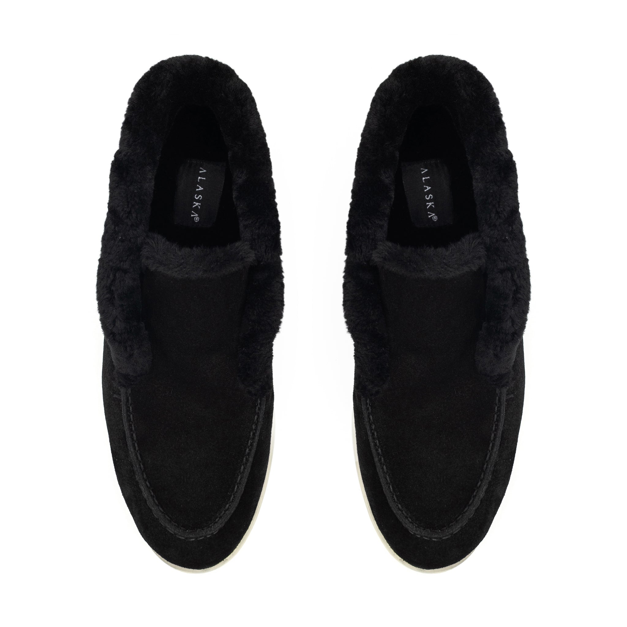 Norwood Genuine Shearling Loafer Boots in Black