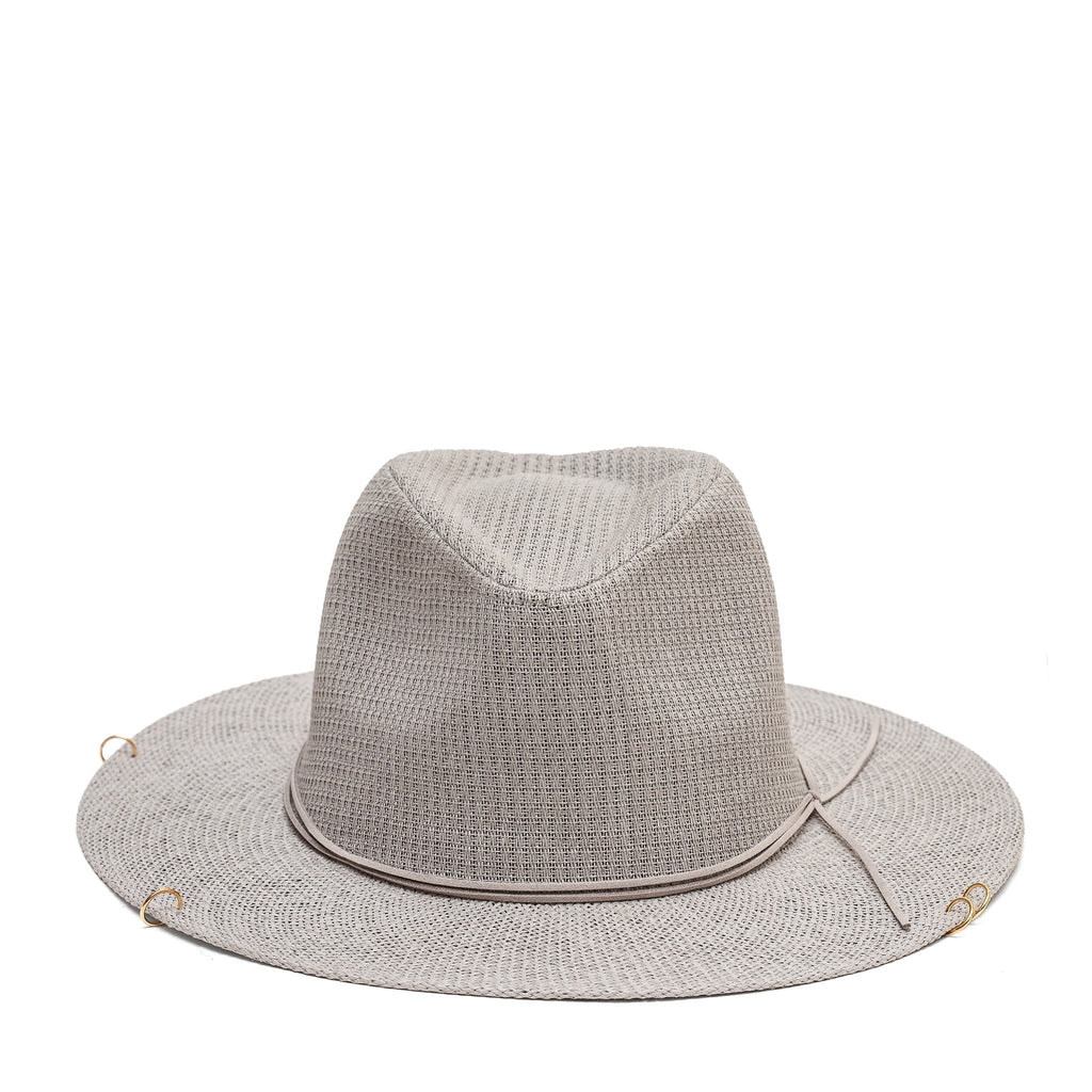 Antonella Double Chain Pierced  Hat in Grey
