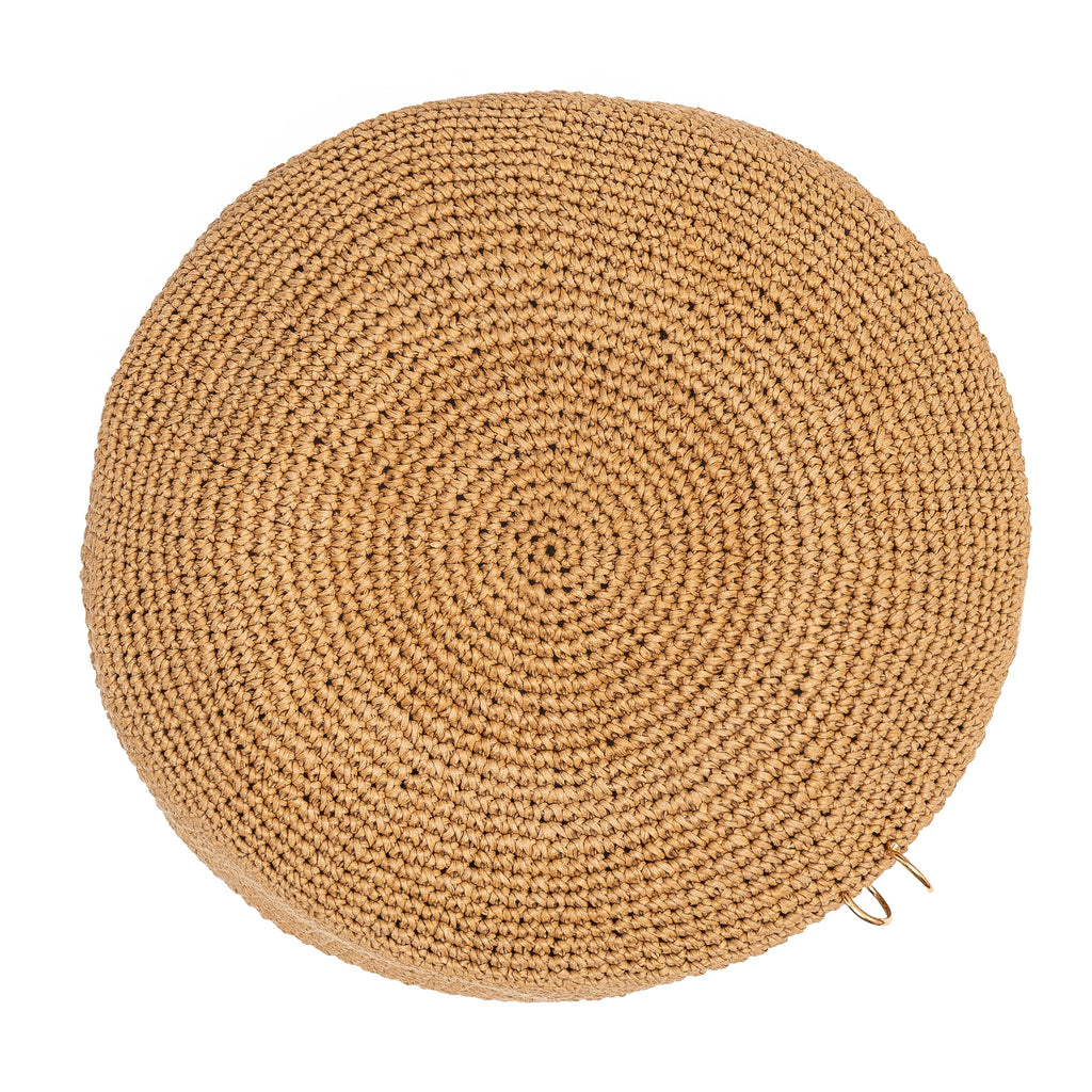 Palomna Double Chain Pierced Hat in Dark Beige