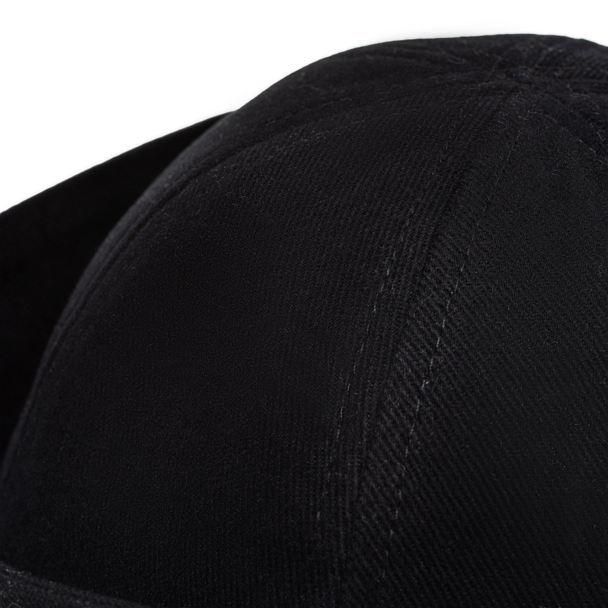 Sailor Cotton Folded Brim Hat in Black