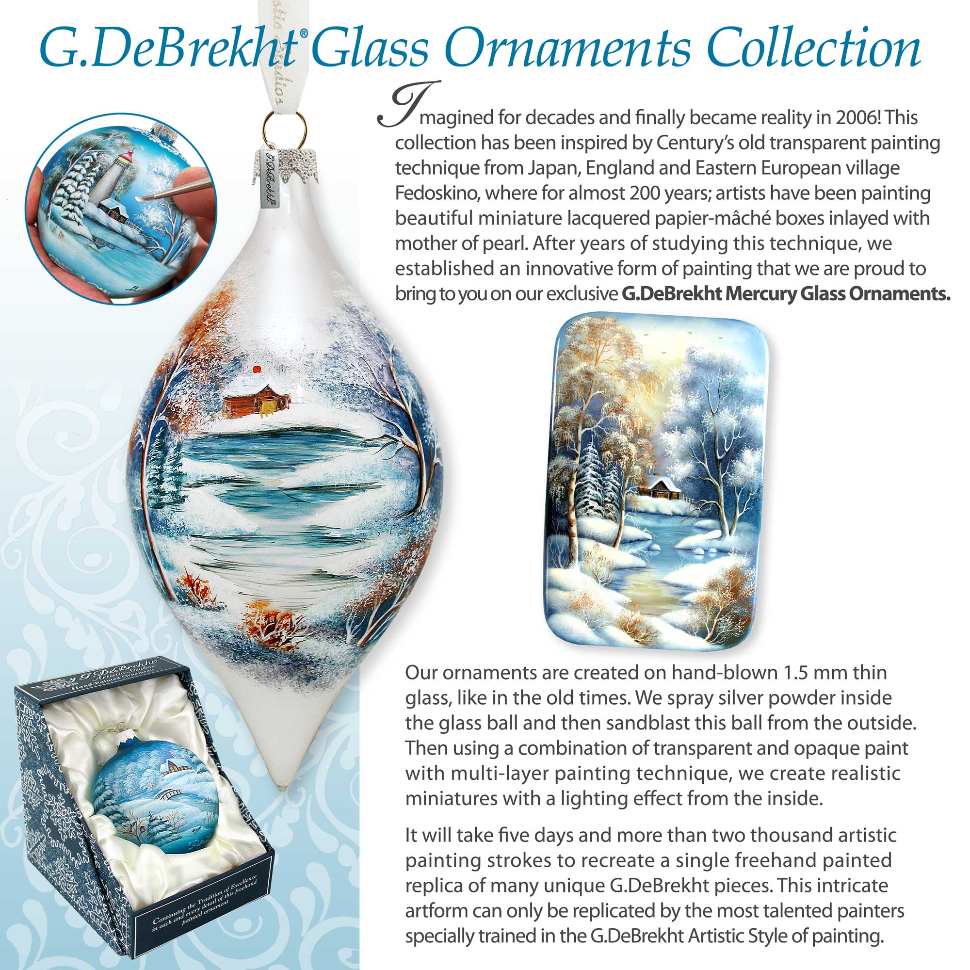 A Love for All Seasons: Wild Owls Ball Glass Ornament by G. Debrekht - Wildlife Holiday Decor - 73384
