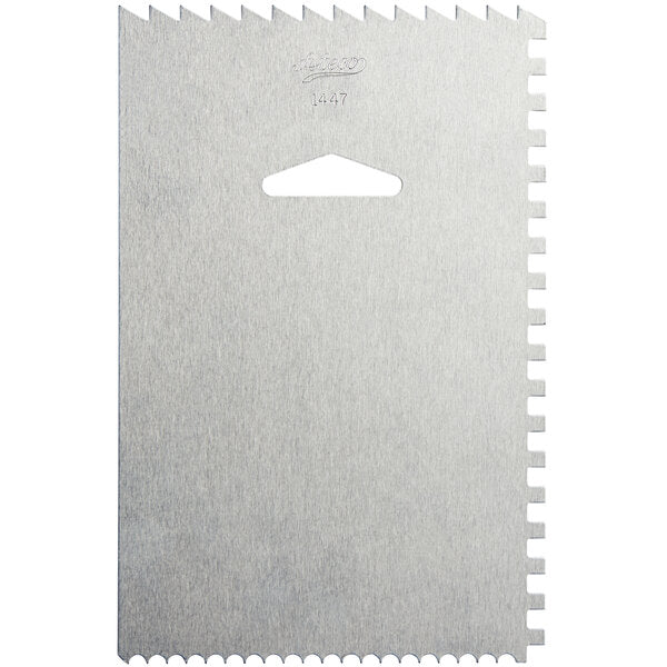 Ateco Aluminum Decorating and Icing Comb, 6" x 4"