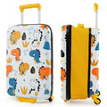 20 Inch Kids Rolling Luggage Foldable Hardshell Carry-on Suitcase on Wheels