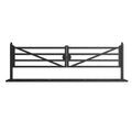20 ft Farm Driveway Gate with Diagonal Tubes, Dual Swing