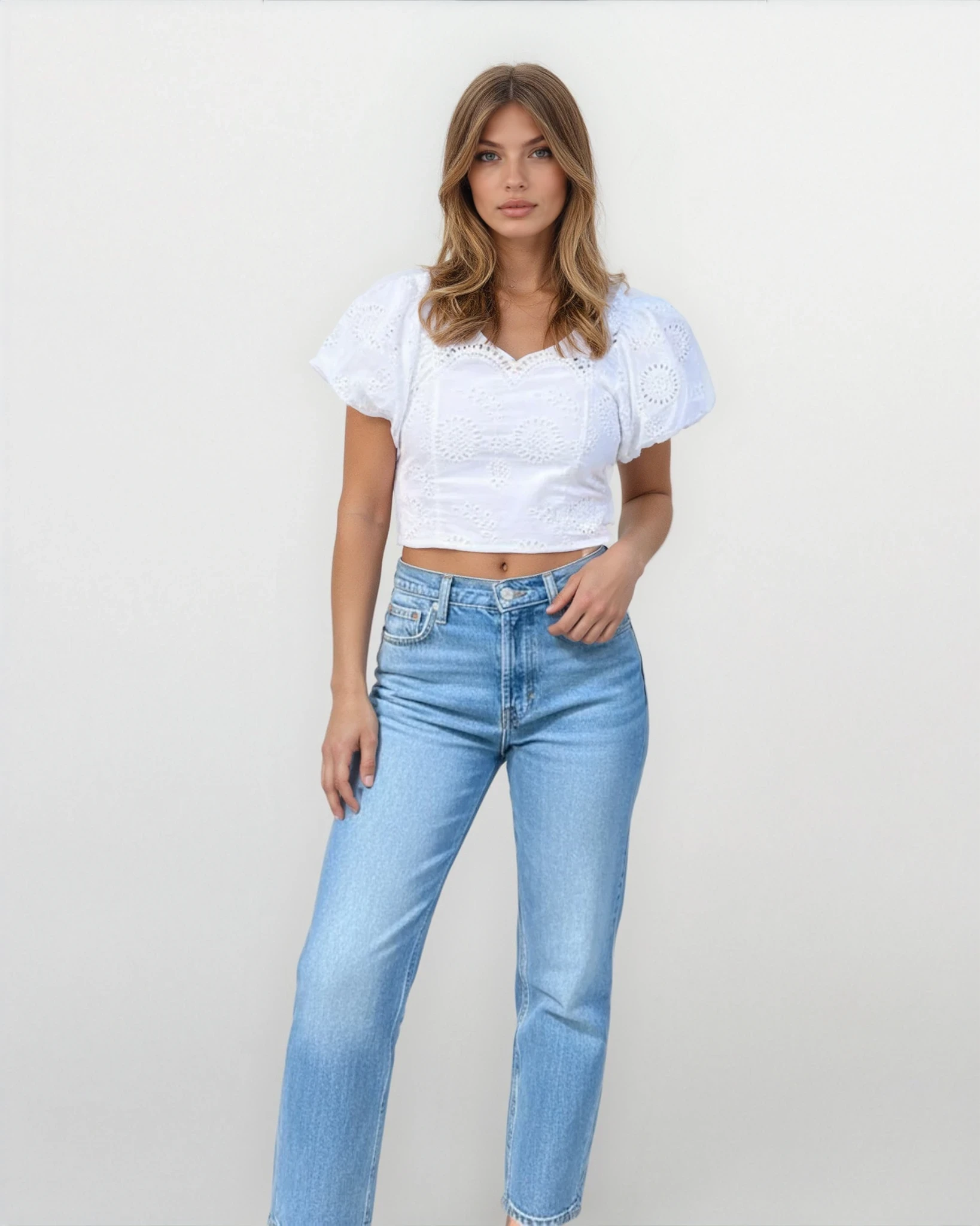 Carmen Eyelet Top