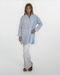 Prim Collared Top - Blue Stripe
