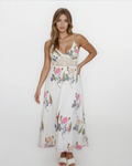 Isabella Dress in Multi Rosette