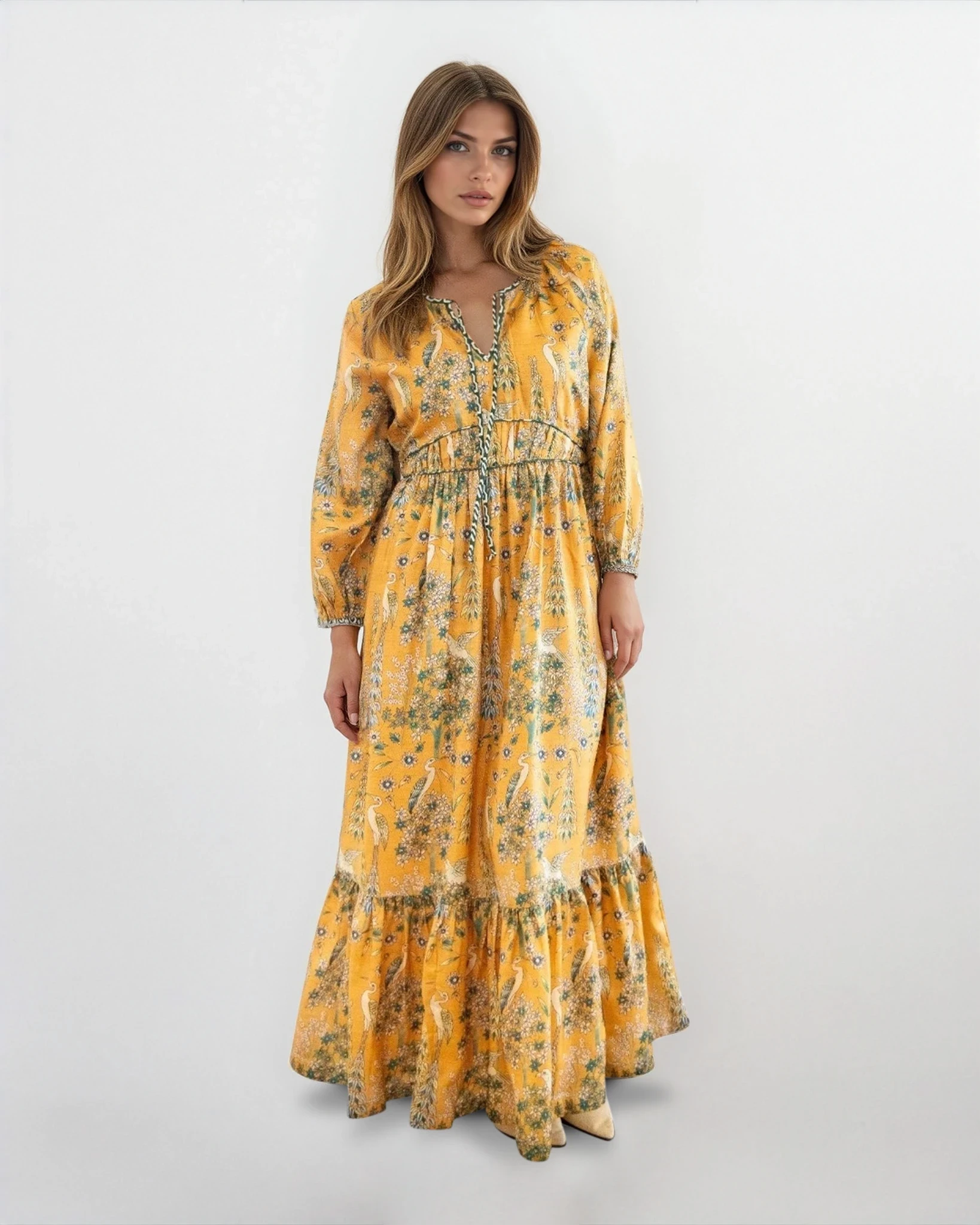 Vera Maxi Dress - Saffron Heron