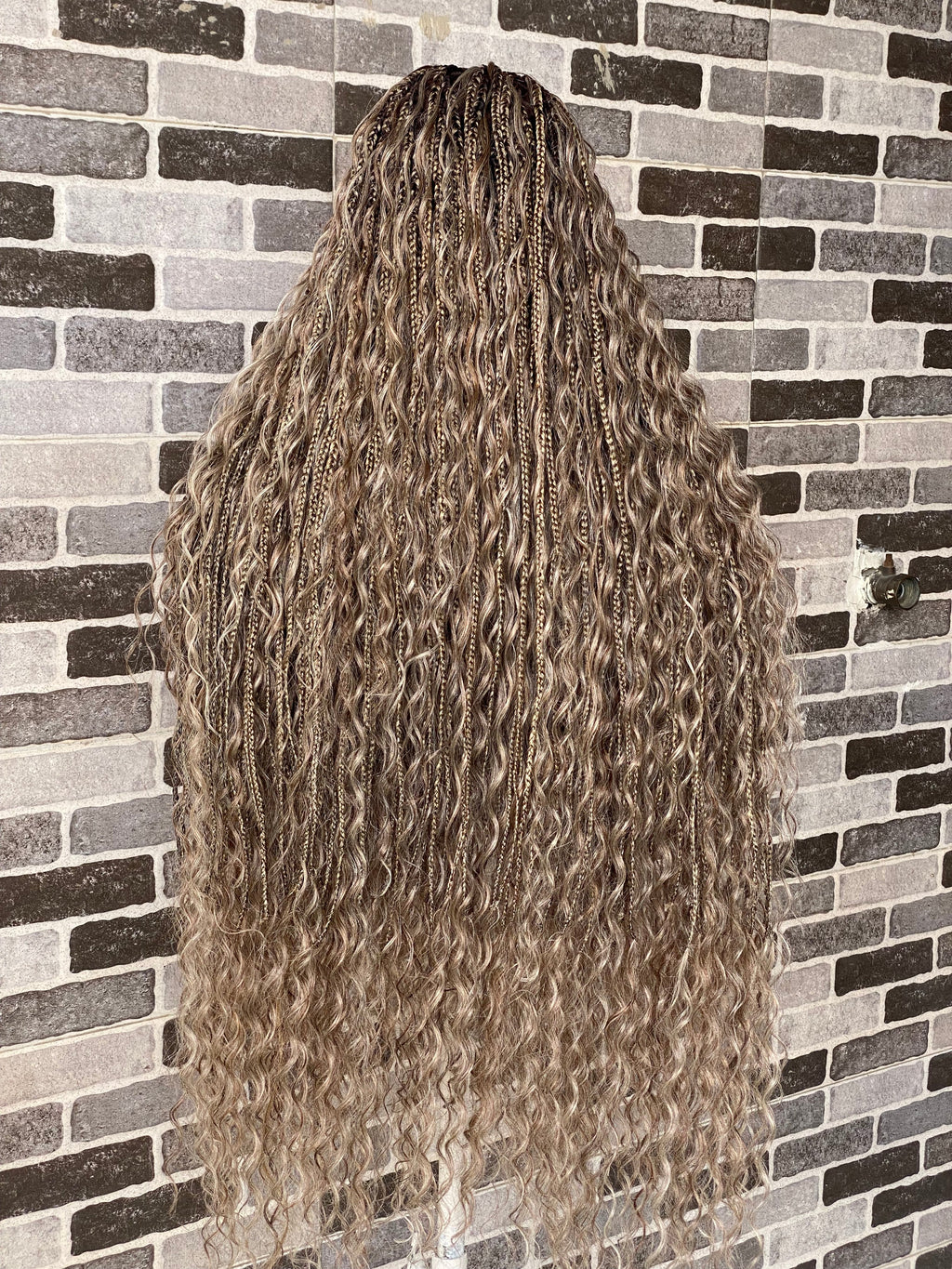 Bohemian Knotles custom color Full lace wig (Mix color )