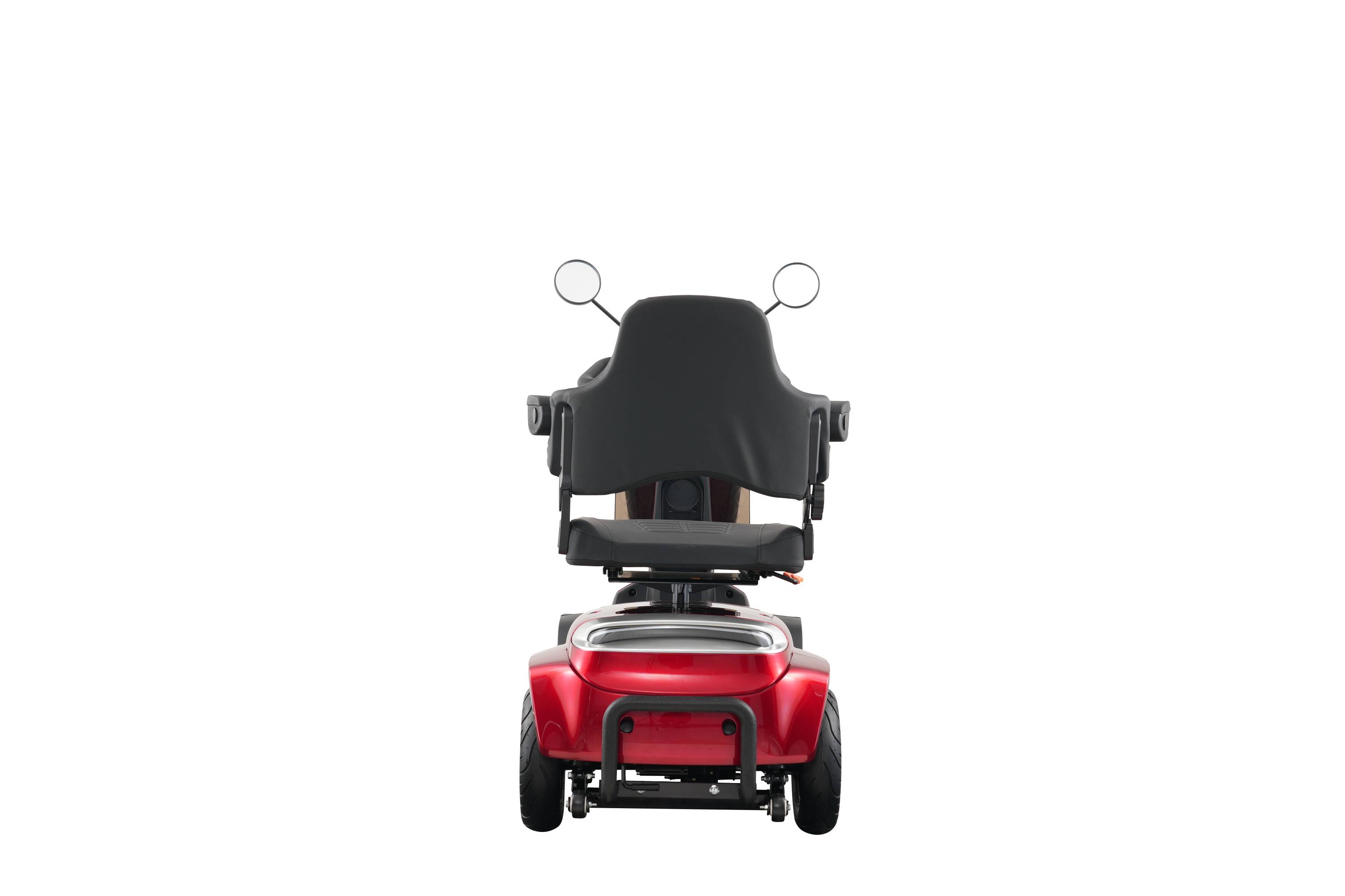 Mobility Scooter 4-Wheel Heavy Duty Red 300 LB 37 Mile Range USB 350W