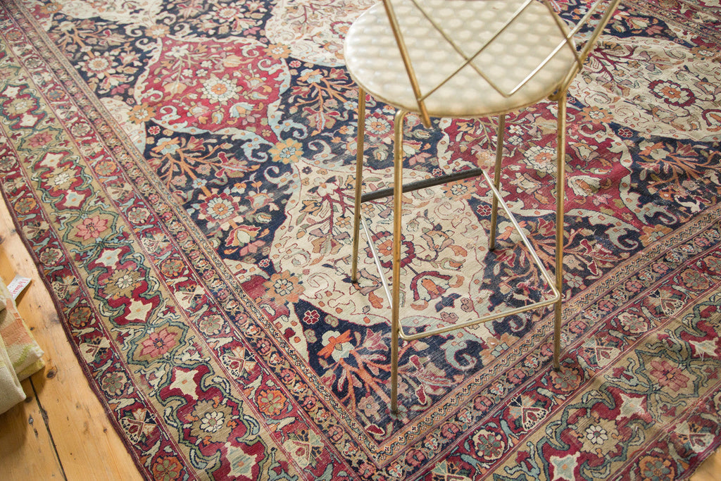 8.5x12 Unusual Antique Lavar Kerman Carpet