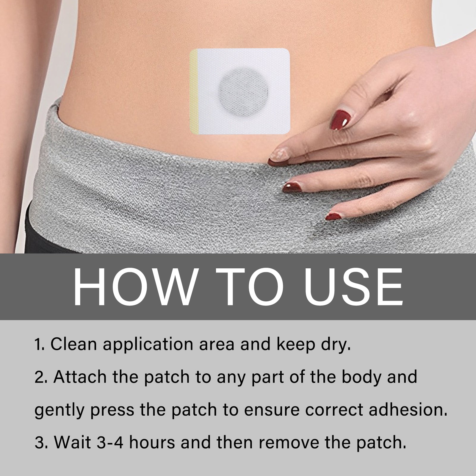 Bee Venom Lymphoid Body Shaping Patch, Firming Flab Fat Belly Arms Bye Meat Body Lymph Care Patch