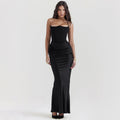 Slim Tube Top Long Dress Sexy Fashion Bandeau Backless Party Evening Dresses For Women Clothing