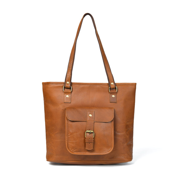 Classic Chic Genuine Leather Tote