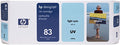 New, Pre-Owned - HP 83 UV 680-ml (C4944A) Light Cyan Ink Cartridge