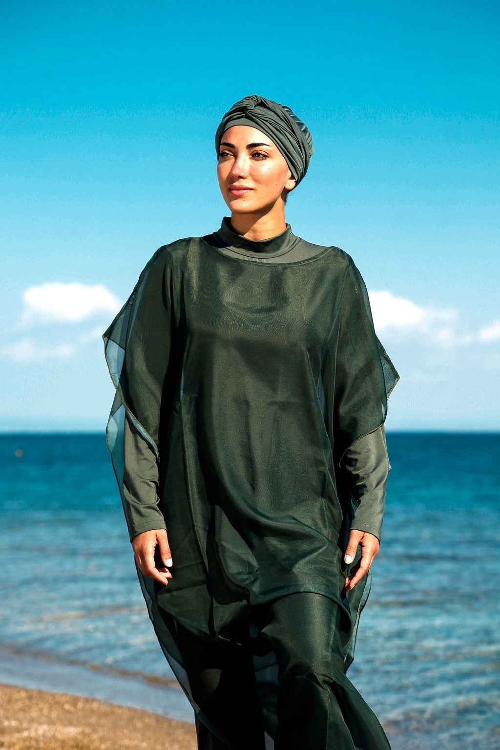 Khaki Pareo Kimono P2202