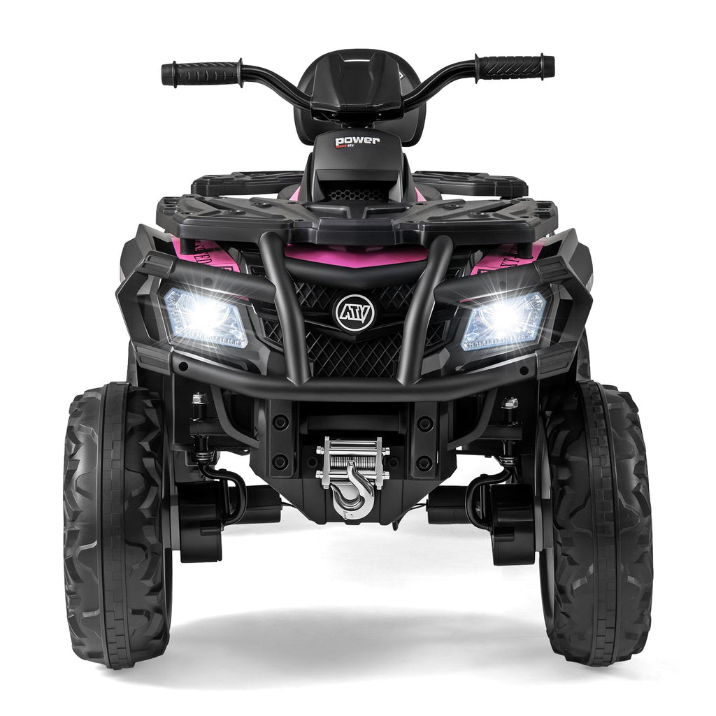 24V Kids ATV 2-Seater with 4 Motors with LED Lights and Music