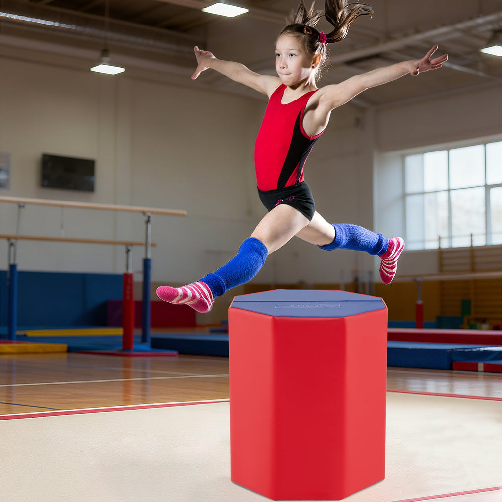 24.5 Inch x 24.5 Inch Octagon Gymnastics Mat with Waterproof Zippered Cover