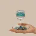 Chic Glass Kiddush Cups with Vibrant Colors – Aqua Spirit Series