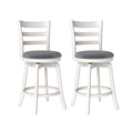 25"/30.5" Swivel Barstools Set of 2 360¬∞ Rotating Bar/Counter Height Chairs with Upholstered Seat