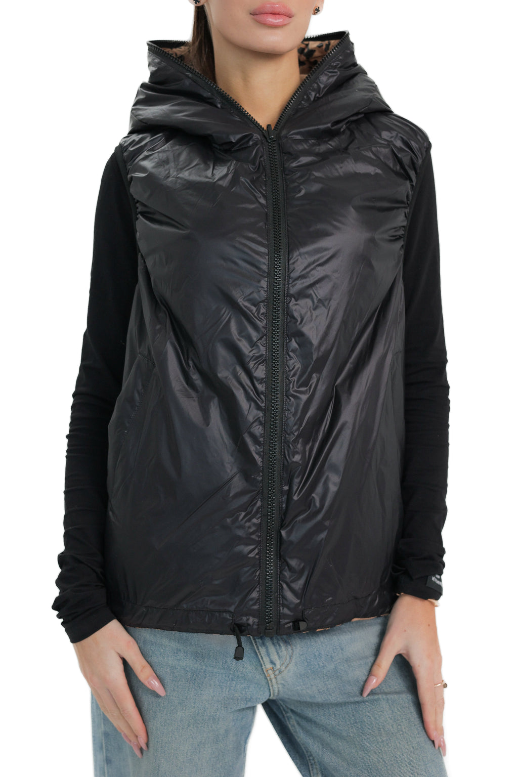 ⇆ Reversible Light Insulated Vest Black | Leo