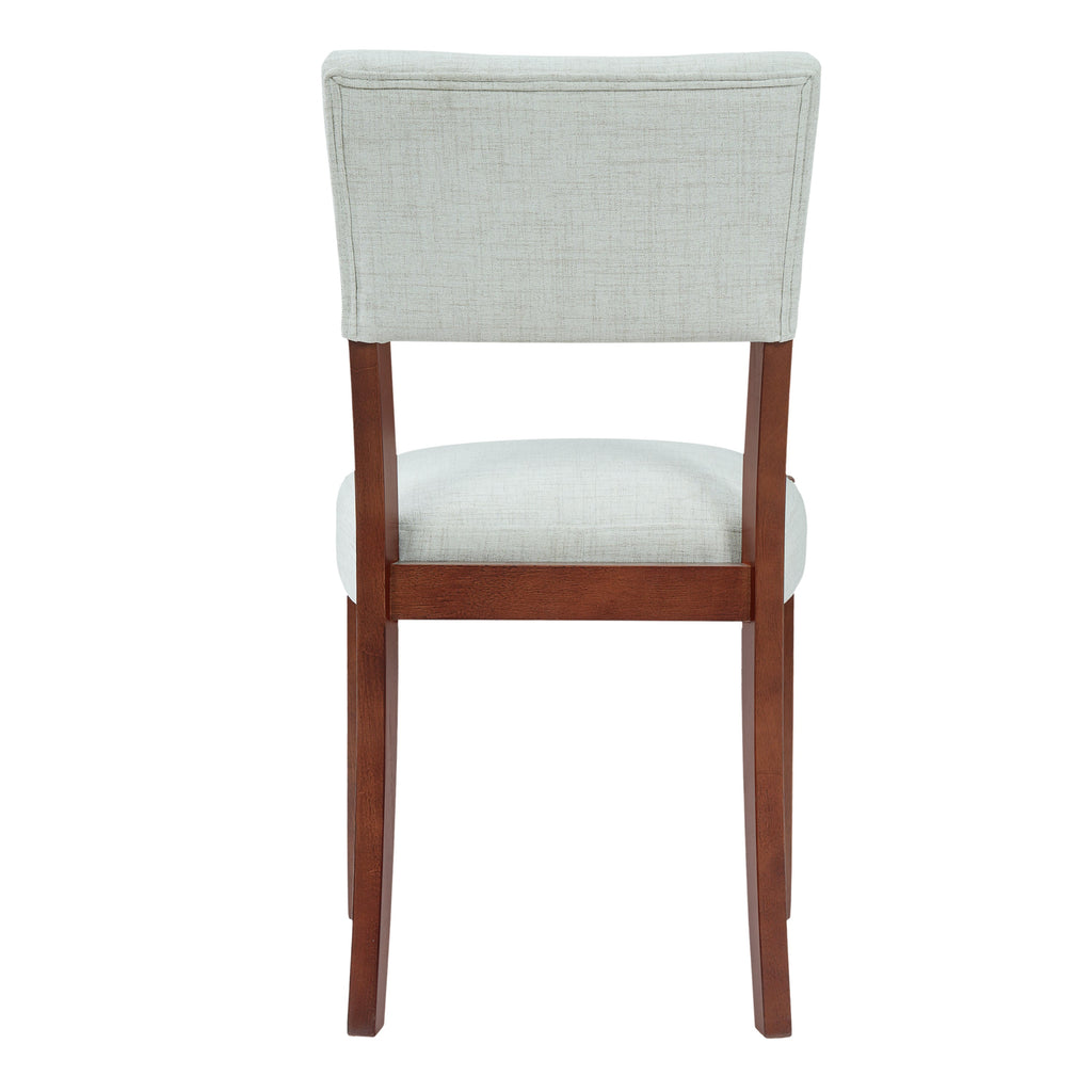 4-Piece Dining Set, 1 Marble-Look Table with 2 Upholstered Chairs and 1 Bench