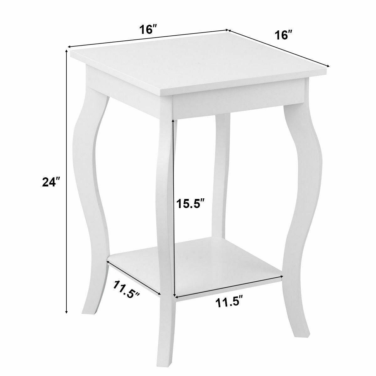 Accent Sofa End Side Table