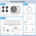 27000 BTU 2 Zone 19 SEER2 Mini Split AC with Heat Pump