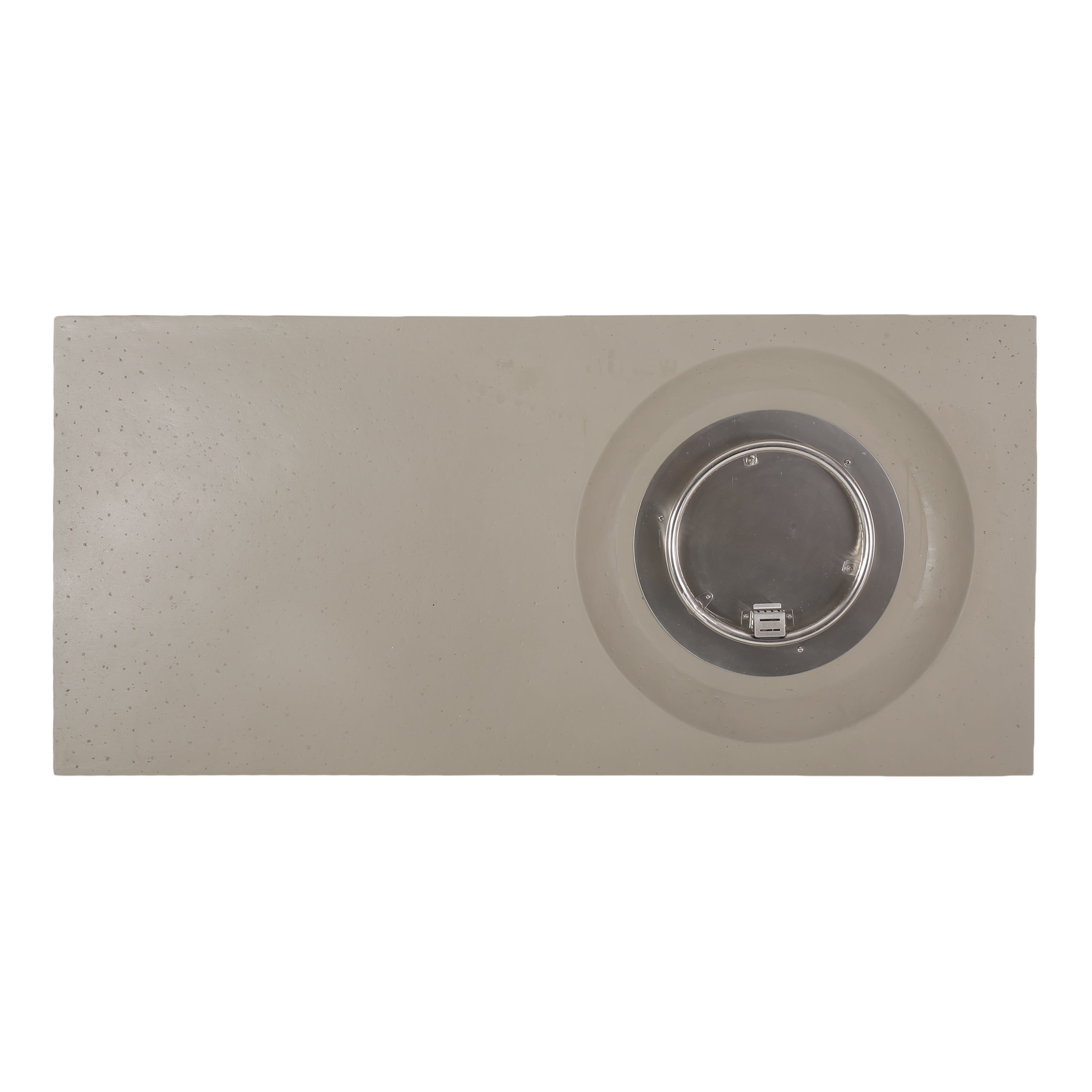 Rectangle 14.75 in MGO Fire Pit 50,000 BTU Light Grey (Tank Cover Not Included)